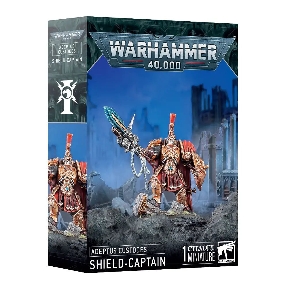 Warhammer 40,000 Adeptus Custodes: Shield Captain - Miniatures Games