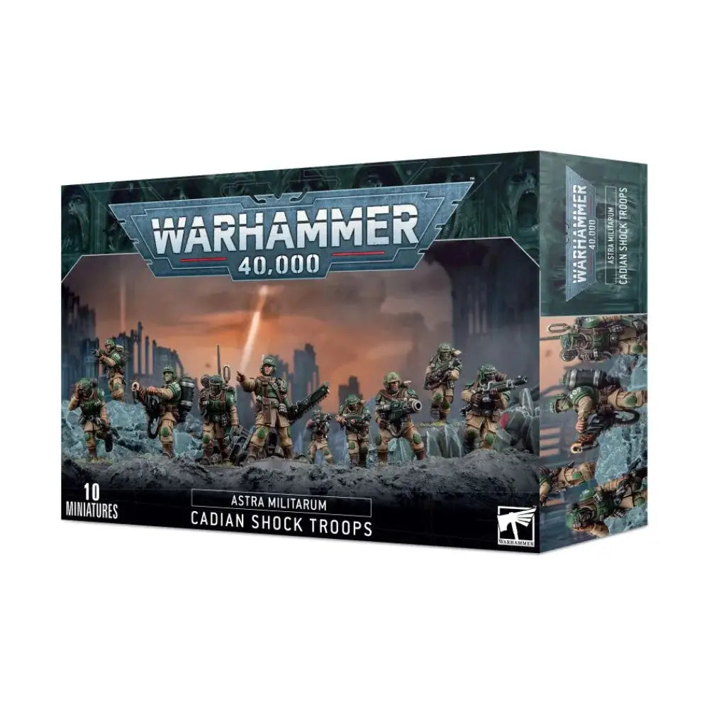 Warhammer 40,000 Astra Militarum Cadian Shock Troops Warhammer 40k Games Workshop   