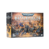 Warhammer 40,000 battlefields armageddon prepainted terrain set in box featuring detailed miniature battlefield elements