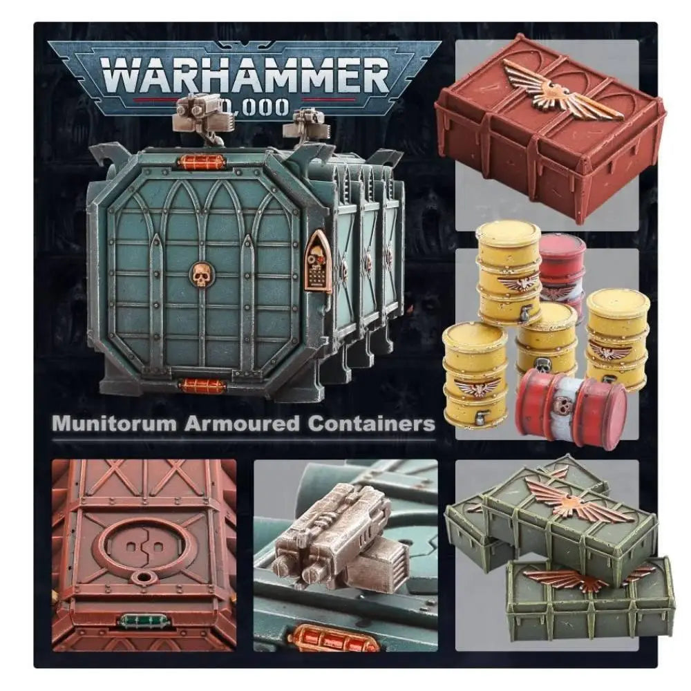 Warhammer 40,000 Battlezone Manufactorum Munitotum Armored Containers Warhammer 40k Games Workshop   