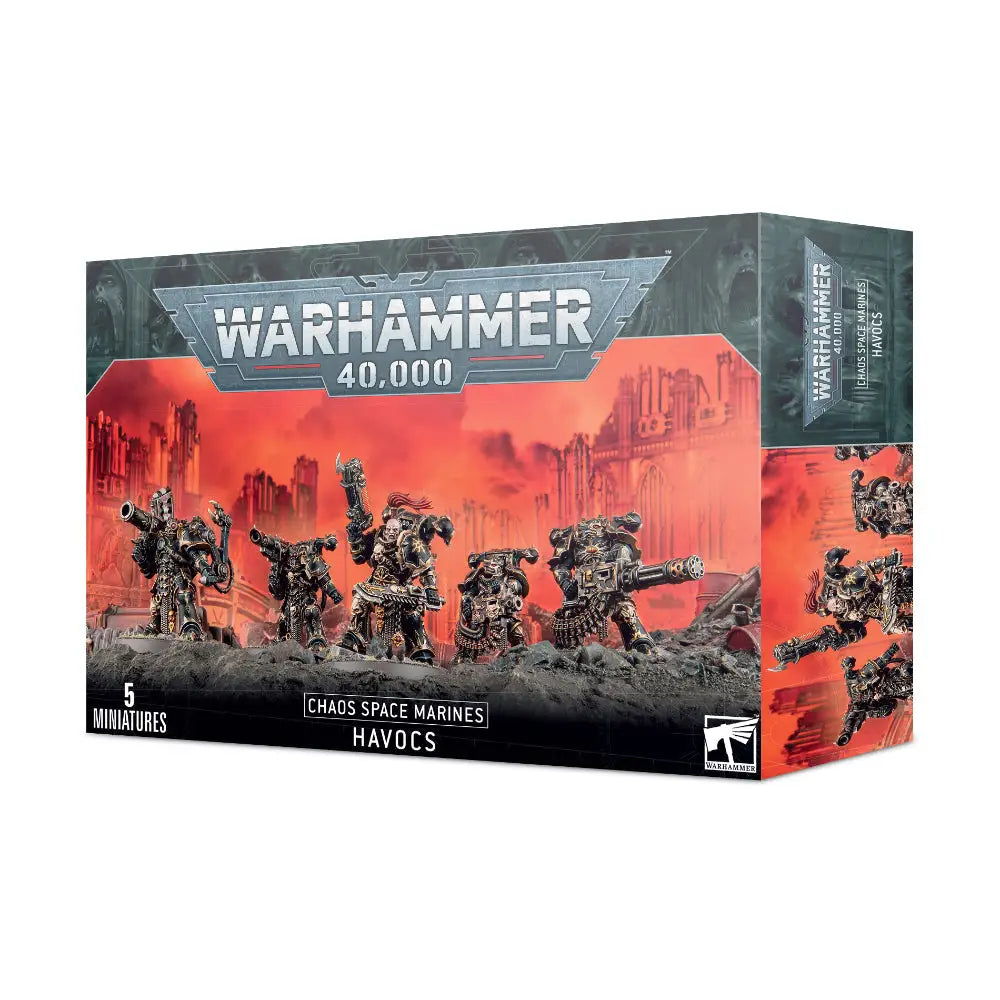 Warhammer 40,000 Chaos Space Marines: Havocs - Miniatures Games