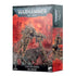 Warhammer 40,000 Chaos Space Marines Heldrake miniature with black and gold segmented armor and spiked limbs