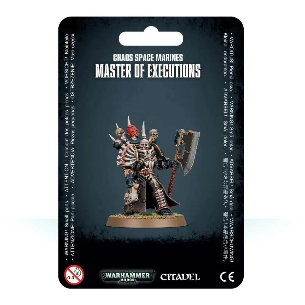 Warhammer 40,000 Chaos Space Marines Master of Executions Warhammer 40k Games Workshop   