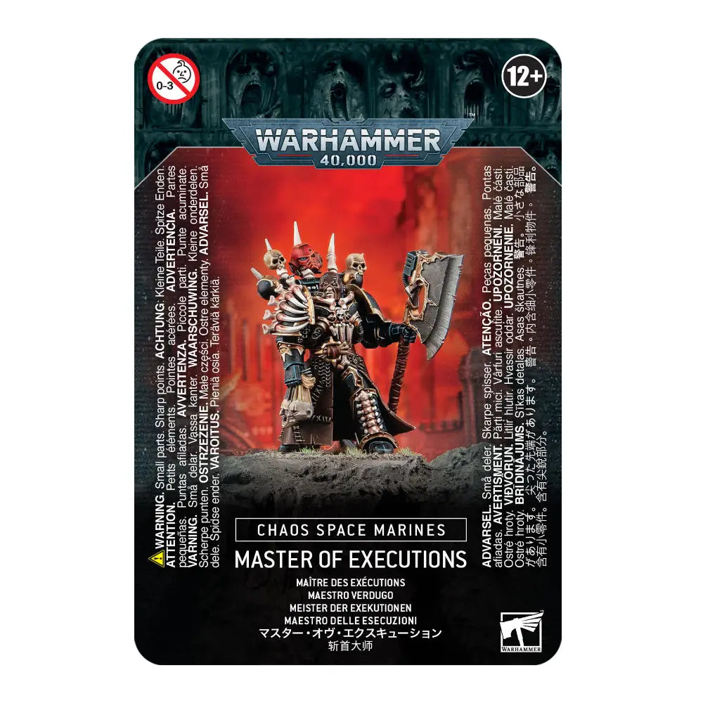 Warhammer 40,000 Chaos Space Marines: Master of Executions - Miniatures Games
