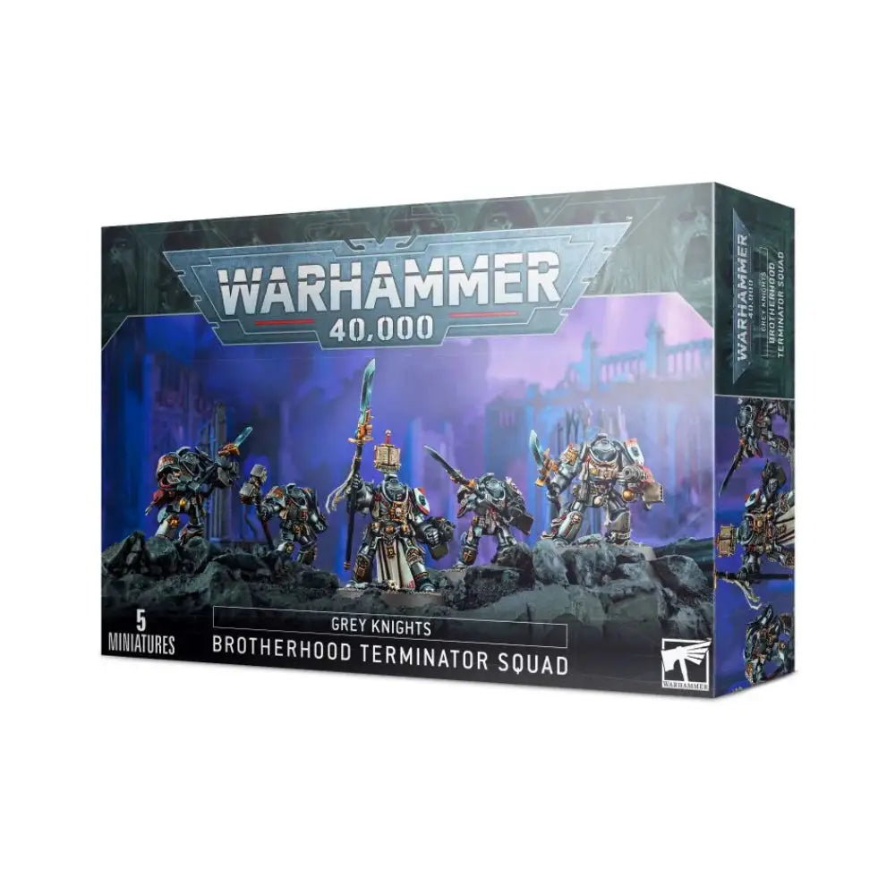 Warhammer 40,000 Grey Knights: Brotherhood Terminator Squad - Miniatures Games