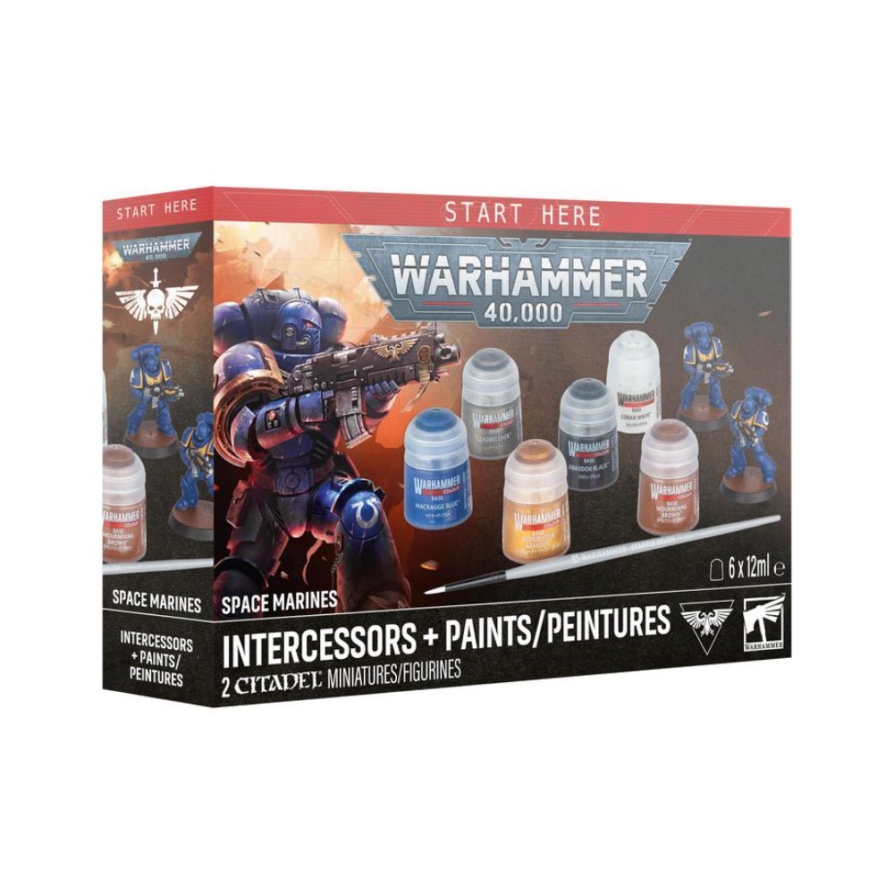 Warhammer 40,000 Intercessors + Paint Set - Miniatures Games