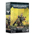 Warhammer 40,000 orks big mek miniature set featuring detailed green mech models in a display box for tabletop gaming