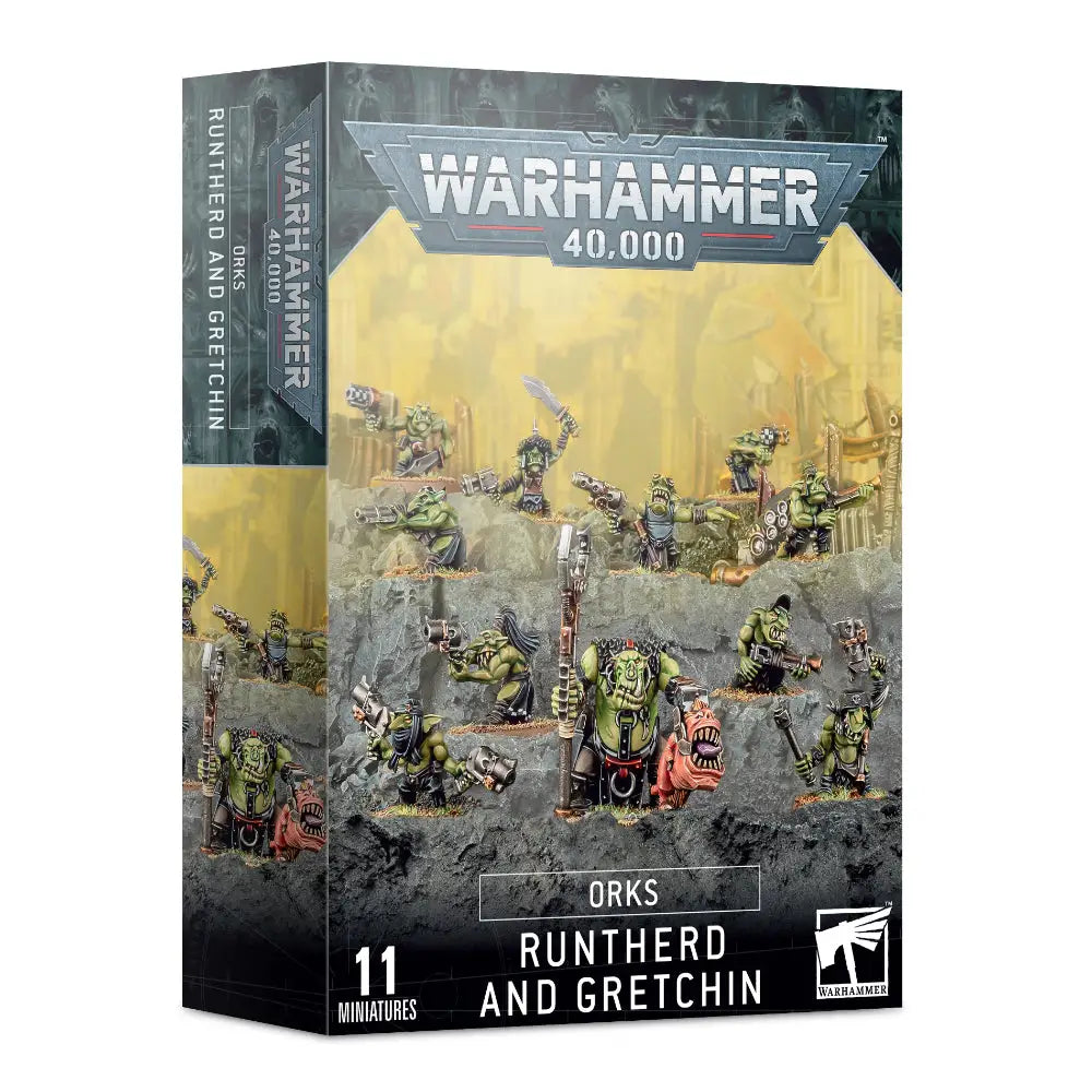 Warhammer 40,000 Orks: Runtherd and Gretchin - Miniatures Games