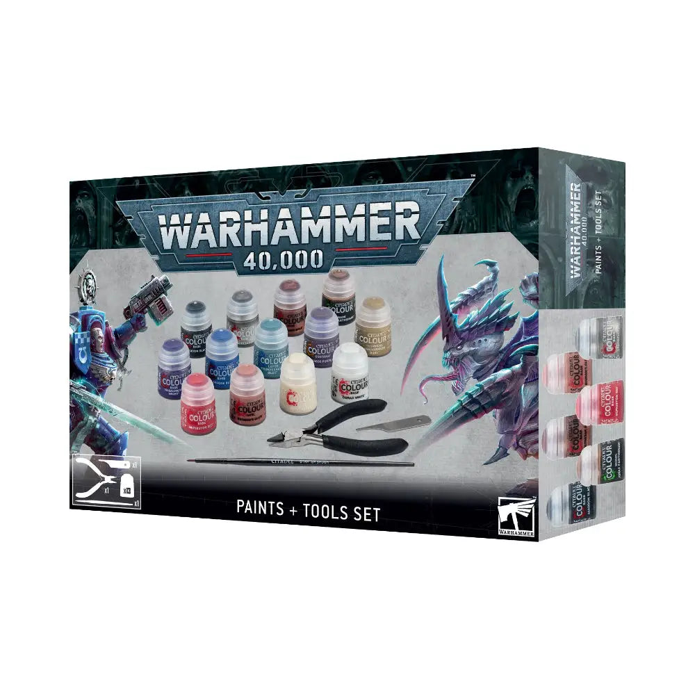 Warhammer 40,000: Paints + Tools Set Warhammer 40k Games Workshop   