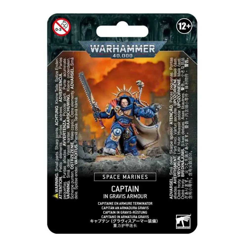 Warhammer 40,000 Space Marines: Captain in Gravis Armor - Miniatures Games