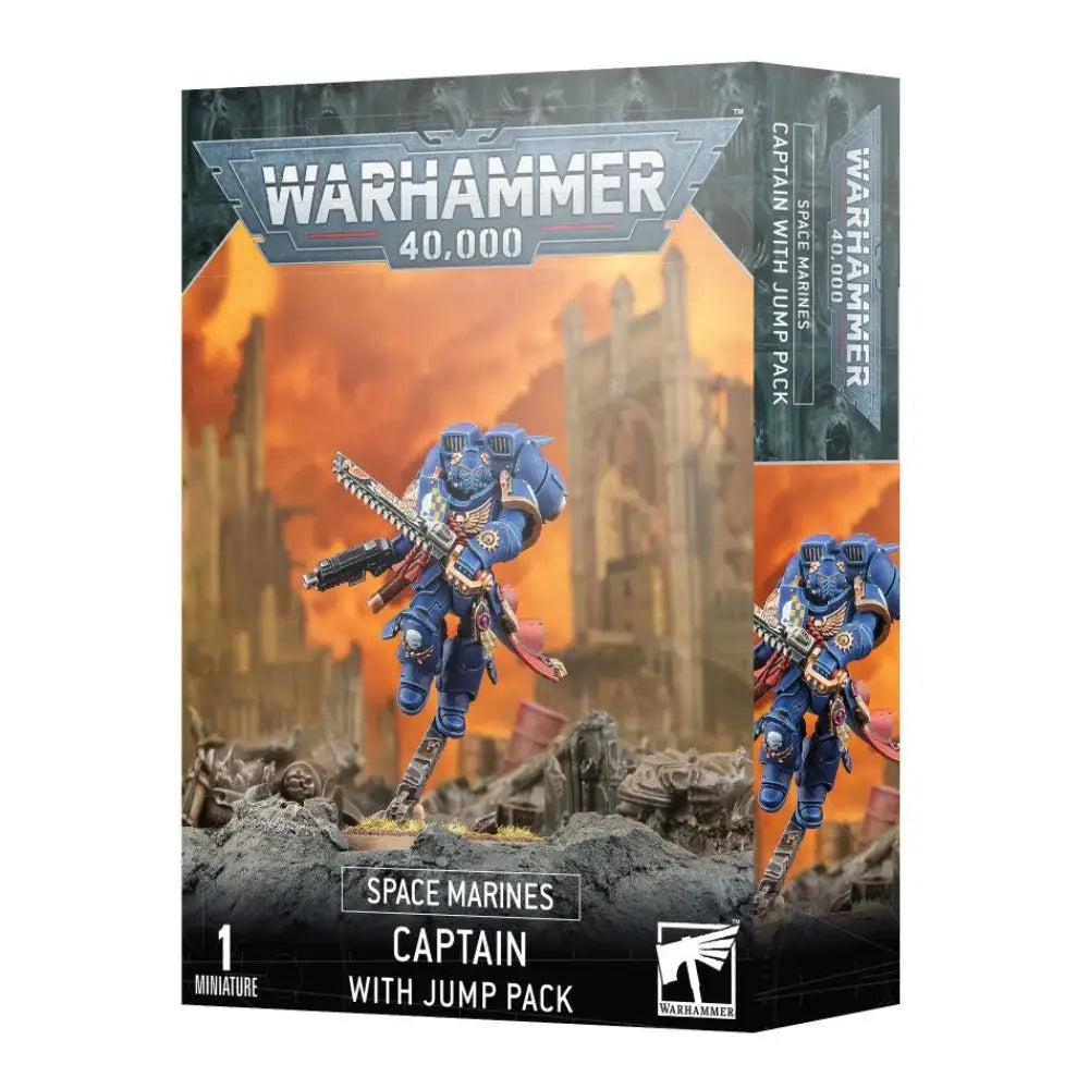 Warhammer 40,000 Space Marines: Captain with Jump Pack - Miniatures Games