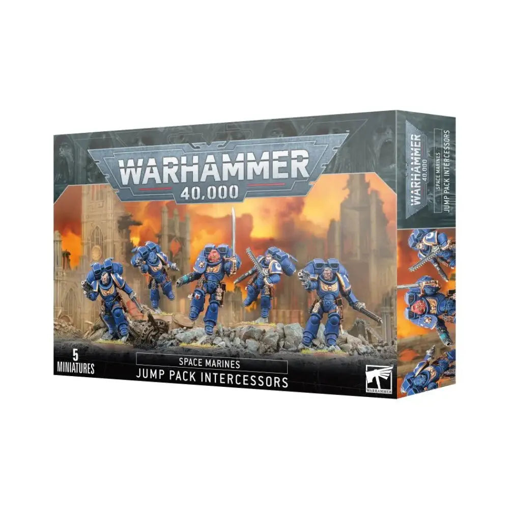 Warhammer 40,000 Space Marines: Jump Pack Intercessors - Miniatures Games