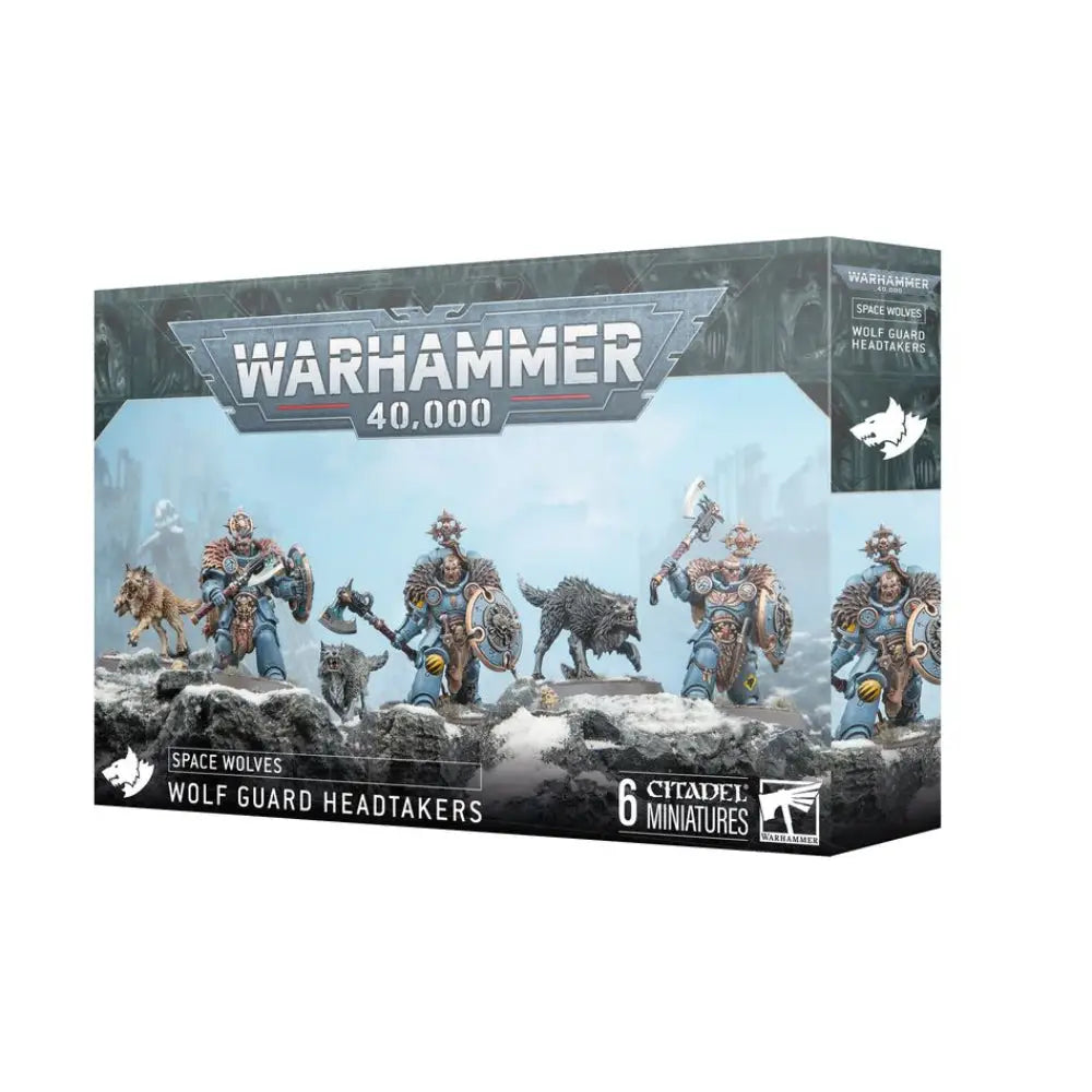 Warhammer 40,000 Space Wolves: Wolf Guard Headtakers - Miniatures Games
