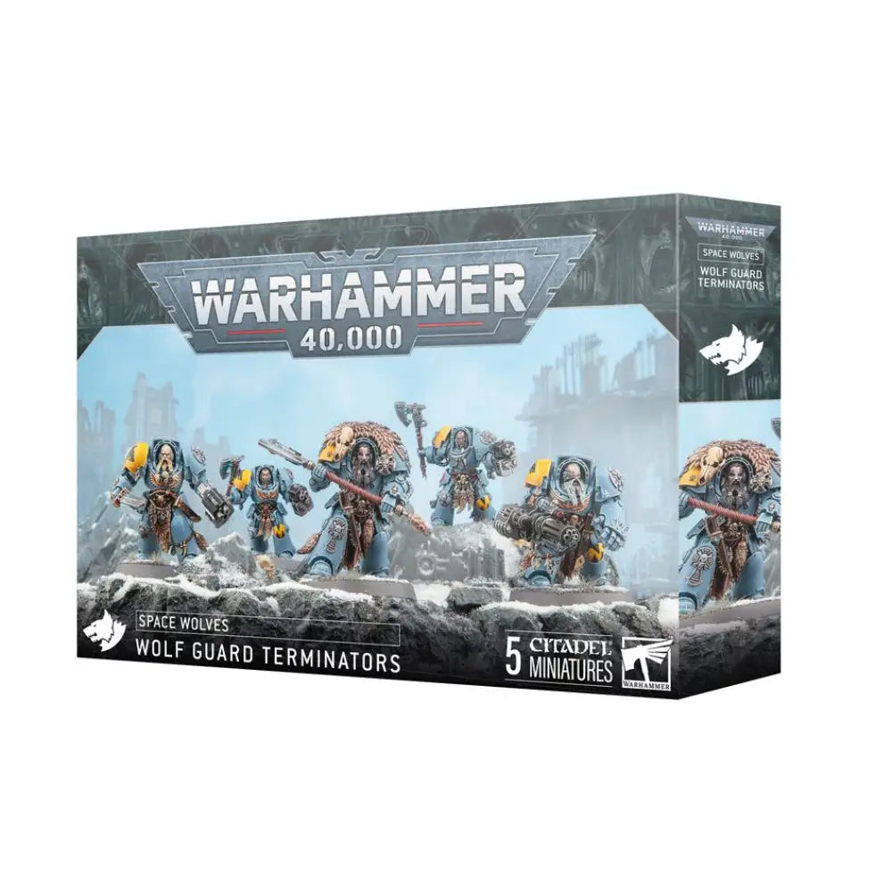 Warhammer 40,000 Space Wolves: Wolf Guard Terminators - Miniatures Games