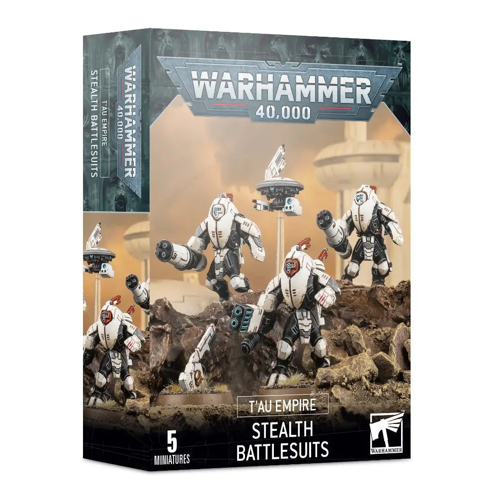 Warhammer 40,000 T’au Empire: XV25 Stealth Battlesuits - Miniatures Games