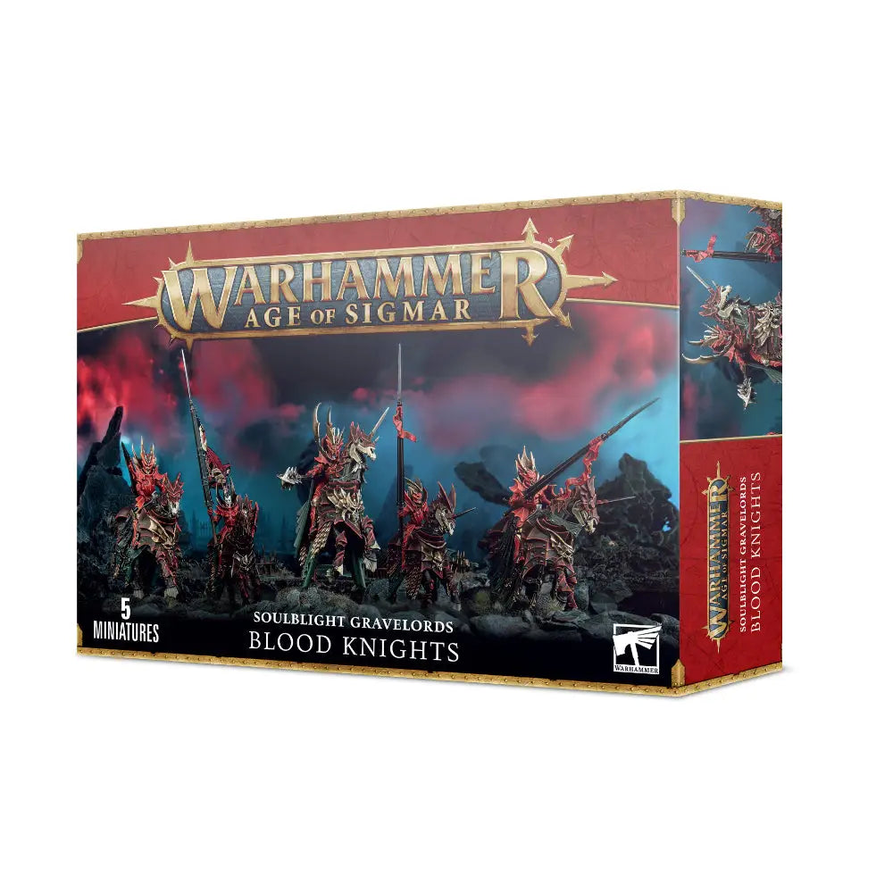 Warhammer Age of Sigmar Soulblight Gravelords: Blood Knights - Miniatures Games