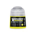 A vibrant yellow Warhammer Tone Pro paint bottle labeled plague toad venom with a clear plastic cap 12ml