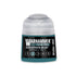A small translucent plastic bottle of Warhammer Tone Pro paint in Seraphon blue for miniature painting