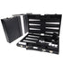 WE 14.75in Backgammon Set in Black Leatherette Case - Board Games