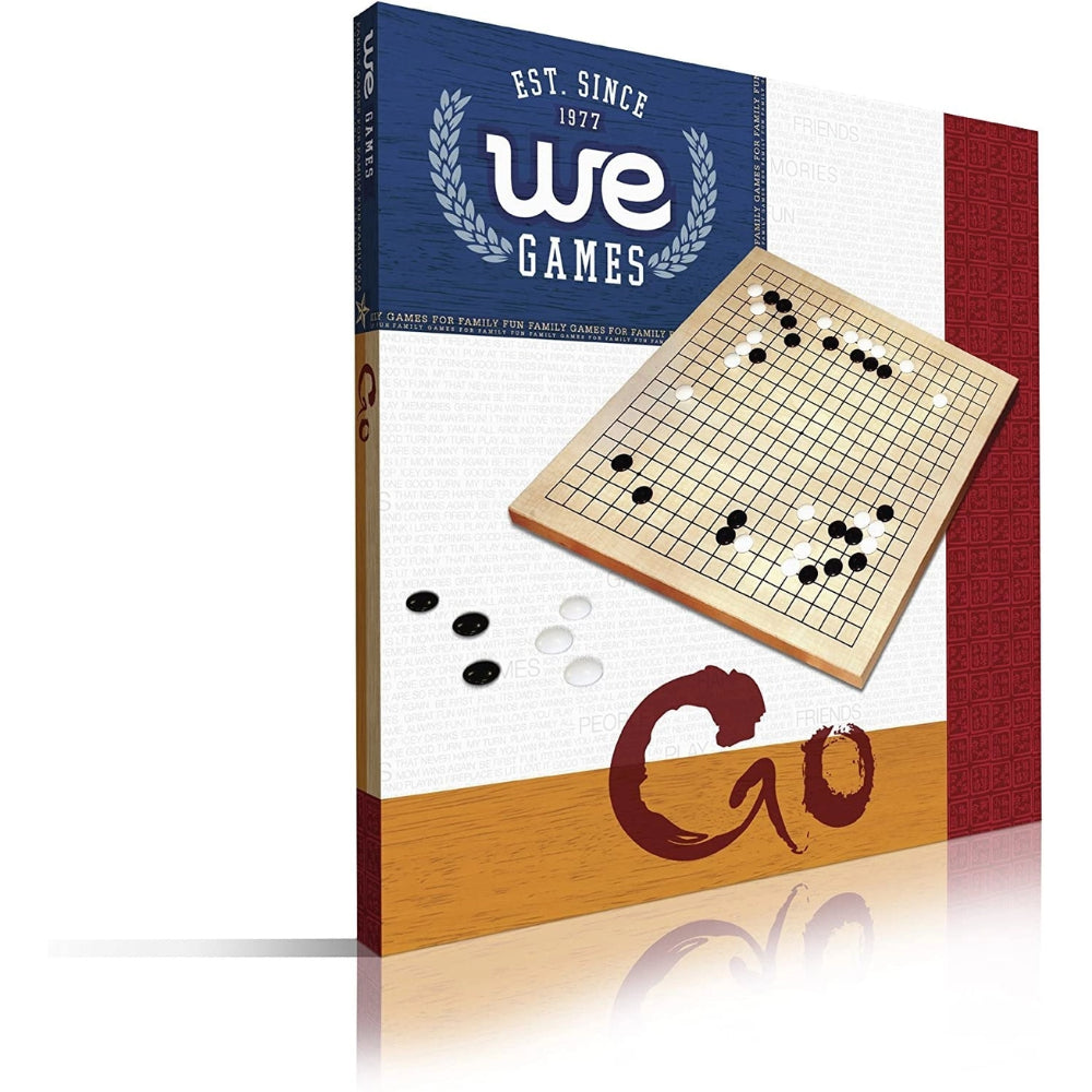 WE Wooden Go Board & Plastic Stone Set (12 inch) - Board Games