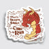 When The Dragon Smiles It’s Time To Run Sticker - Gifts