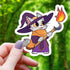 Wizard Cat Fireball Sticker - Gifts