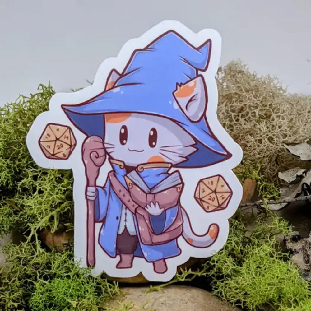 Wizard Cat Sticker - Gifts