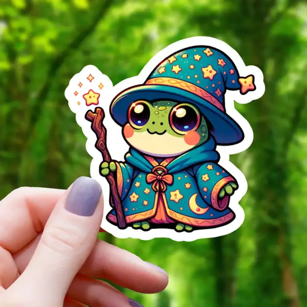 Wizard Frog Chibi Sticker - Toys & Gifts