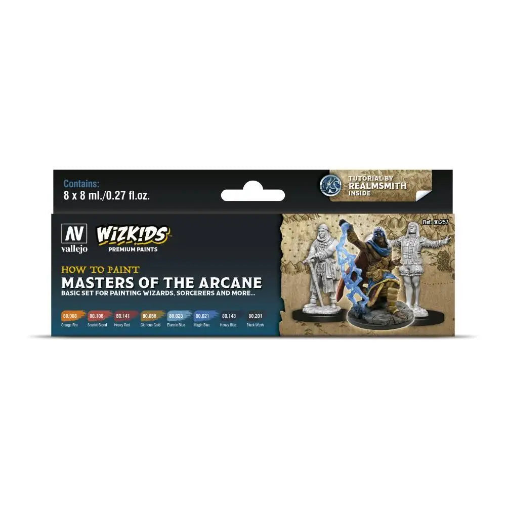 WizKids Premium Paints: Masters of the Arcane (8) Paint & Tools Vallejo   