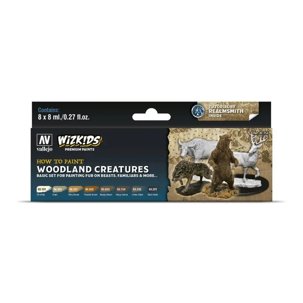 WizKids Premium Paints: Woodland Creatures (8) Paint & Tools Vallejo   