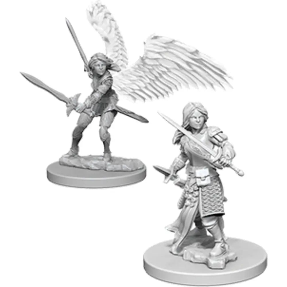 WizKids Unpainted Aasimar Female Paladin (2) - Roleplaying Games