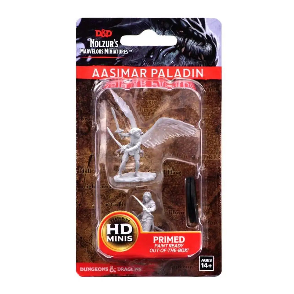 WizKids Unpainted Aasimar Female Paladin (2) - Roleplaying Games