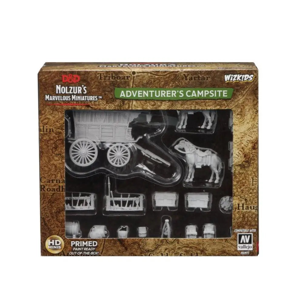 WizKids Unpainted Adventurer’s Campsite (18) - Roleplaying Games