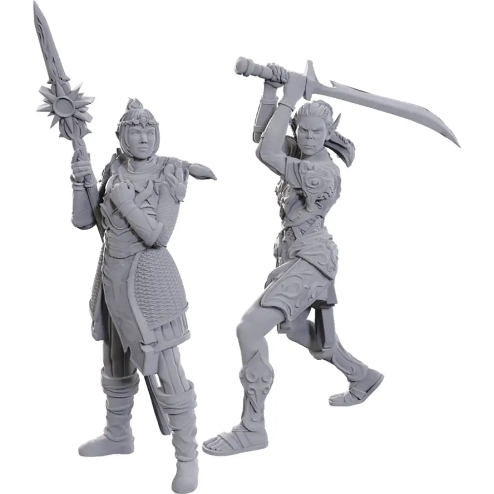 WizKids Unpainted Baldur’s Gate Lae’zel and Shadowheart - Roleplaying Games