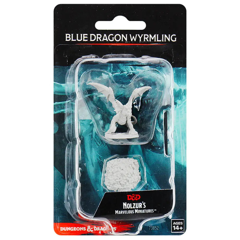WizKids Unpainted Blue Dragon Wyrmling (2) - Roleplaying Games