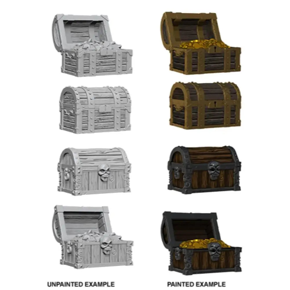 WizKids Unpainted Chests (4) - Roleplaying Games