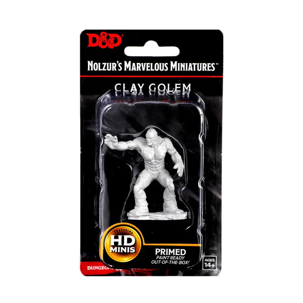 WizKids Unpainted Clay Golem - Roleplaying Games