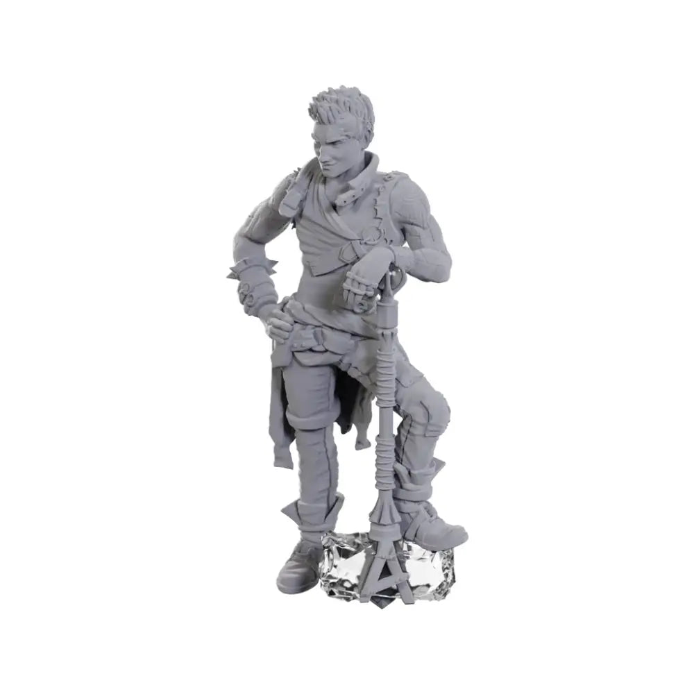 WizKids Unpainted Critical Role Ashton Greymoore Earth Genasi Barbarian - RPG Miniatures
