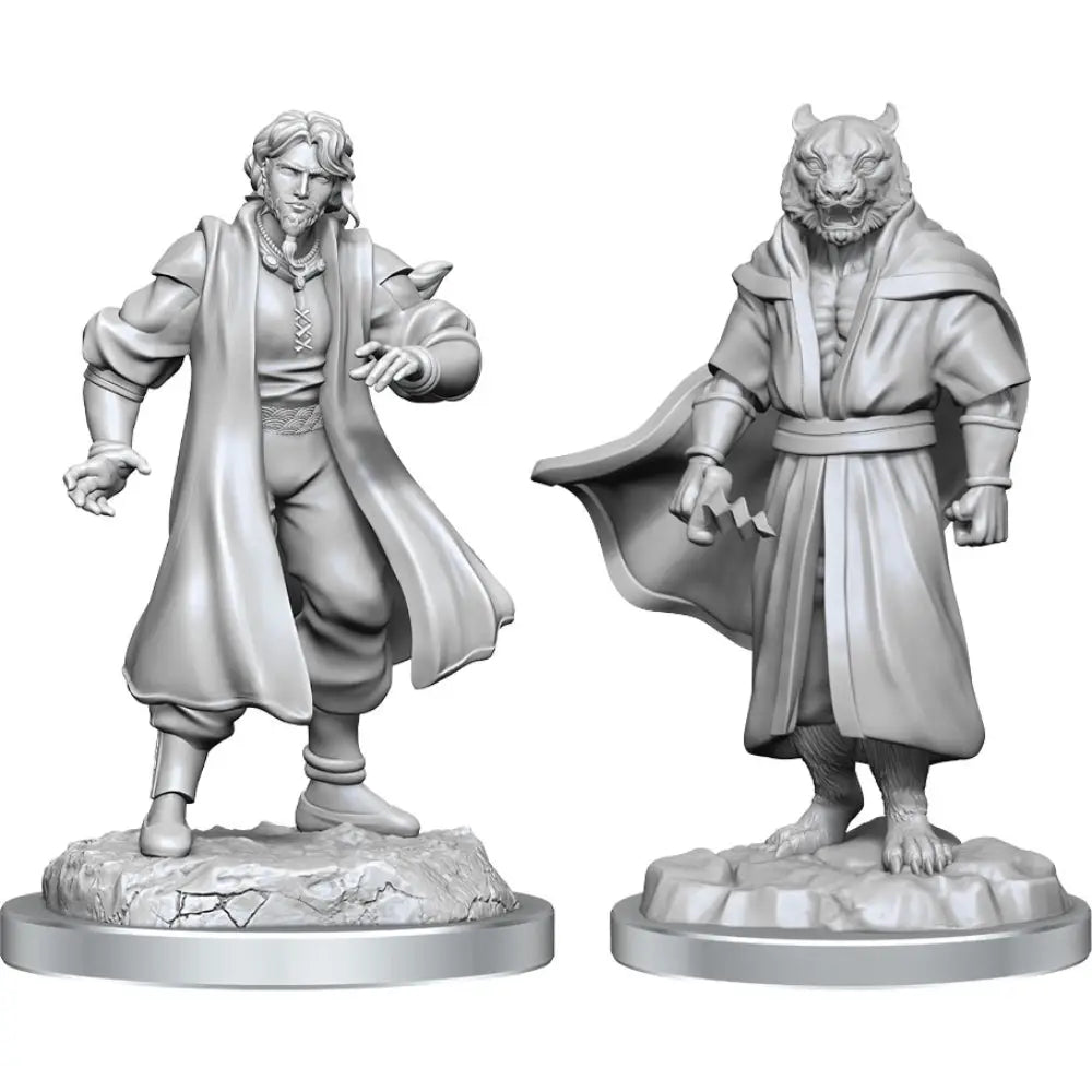 WizKids Unpainted Critical Role Male Human Sorcerer Merchant & Tiger Demon (2) RPG Miniatures WizKids   