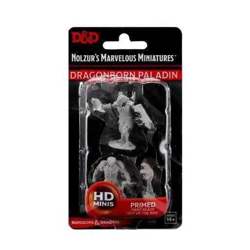 WizKids Unpainted Dragonborn Male Paladin (2) - Roleplaying Games