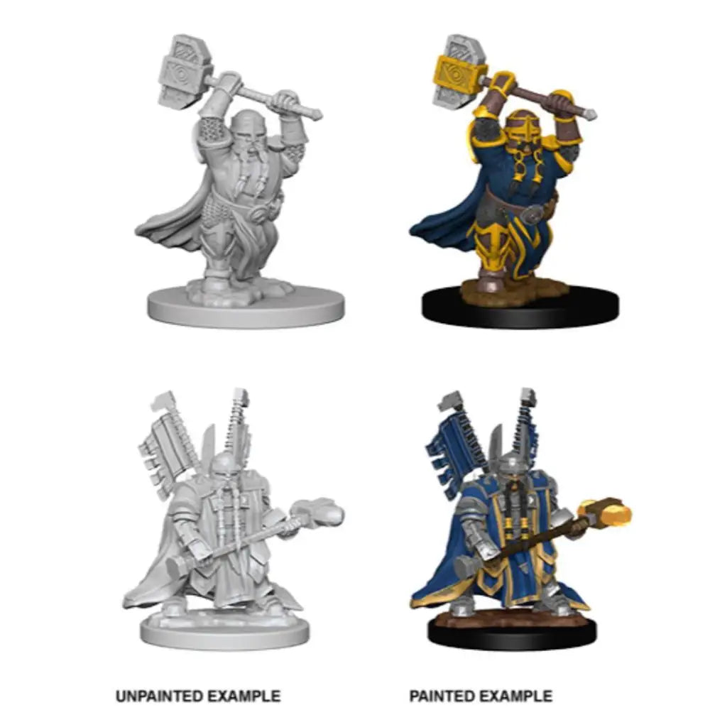WizKids Unpainted Dwarf Male Paladin (2) - Roleplaying Games