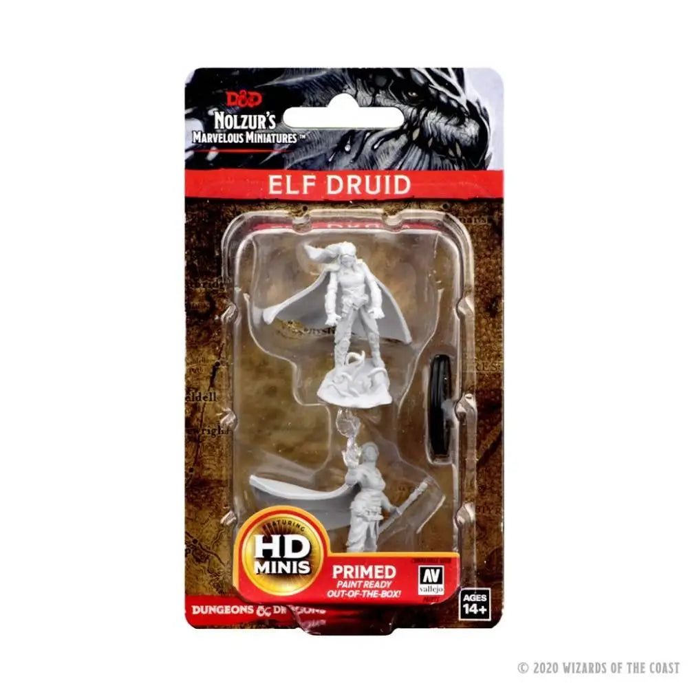 WizKids Unpainted Elf Female Druid (2) - Roleplaying Games