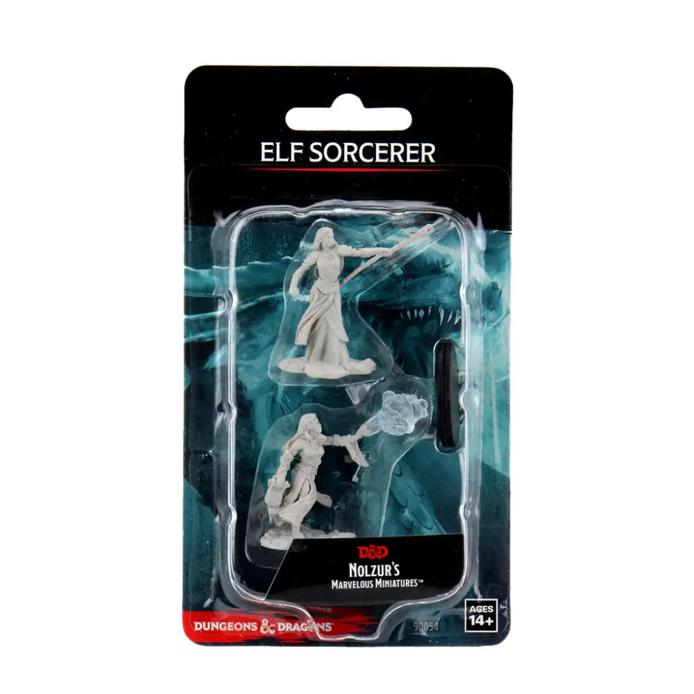 WizKids Unpainted Elf Female Sorcerer (2) - Roleplaying Games