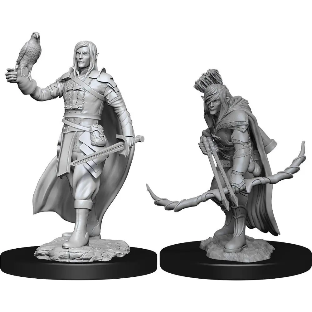 WizKids Unpainted Elf Male Ranger (2) - Roleplaying Games