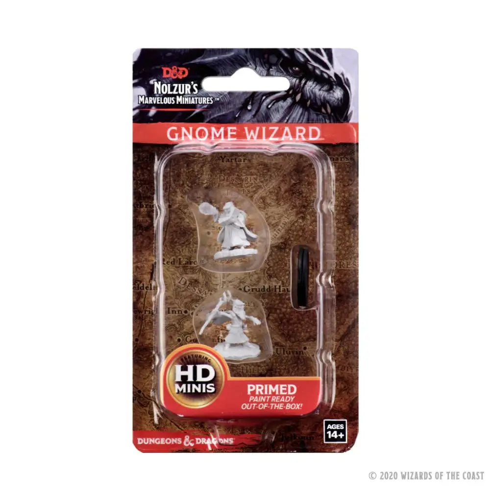 WizKids Unpainted Gnome Male Wizard (2) - Roleplaying Games