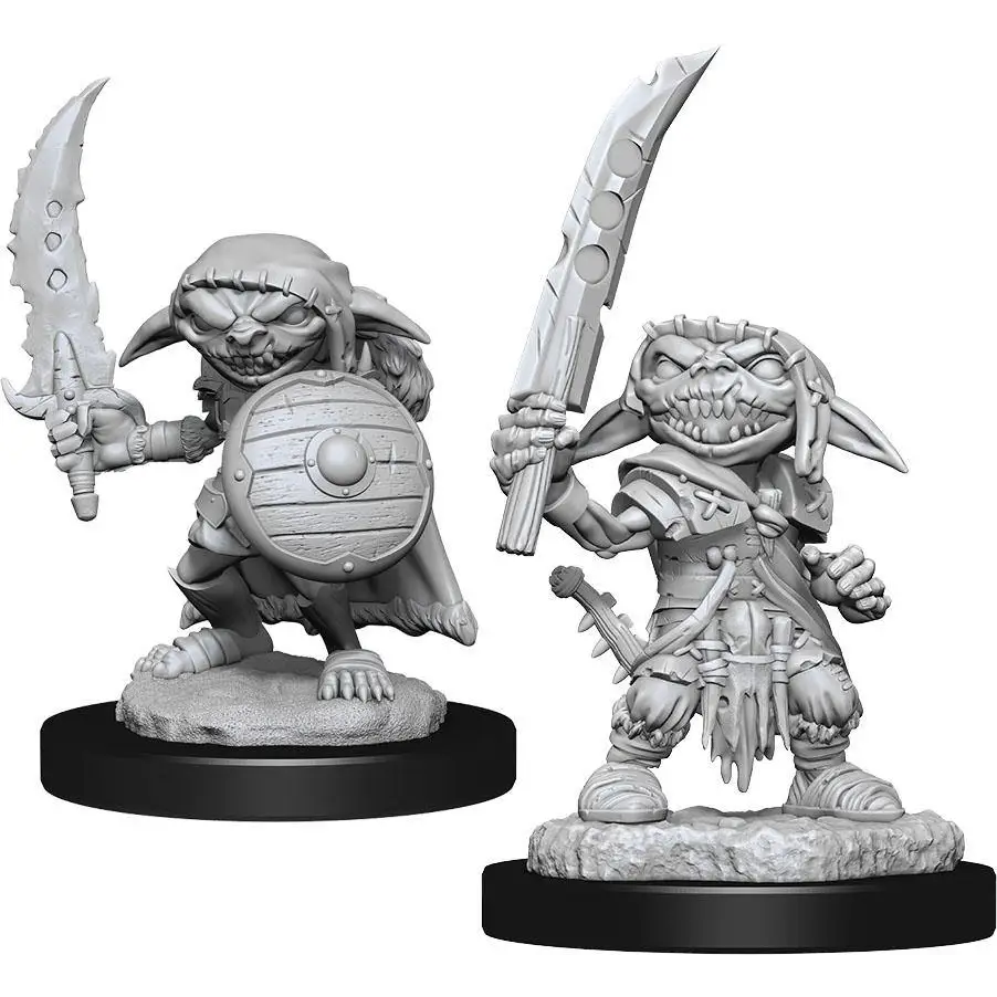 WizKids Unpainted Goblin Male Fighter (2) - Roleplaying Games