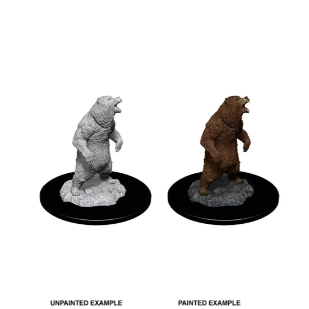 WizKids Unpainted Grizzly Bear RPG Miniatures WizKids   