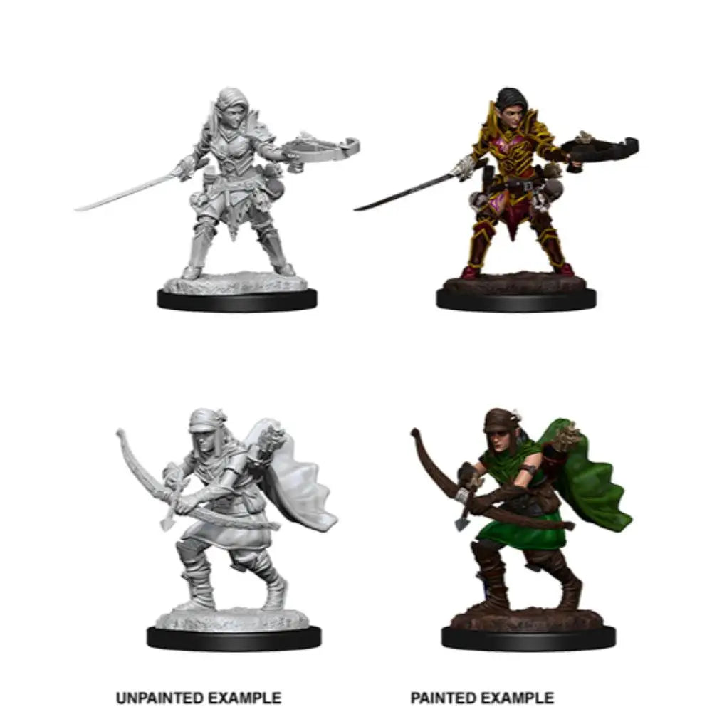 WizKids Unpainted Half-Elf Female Ranger (2) - Roleplaying Games