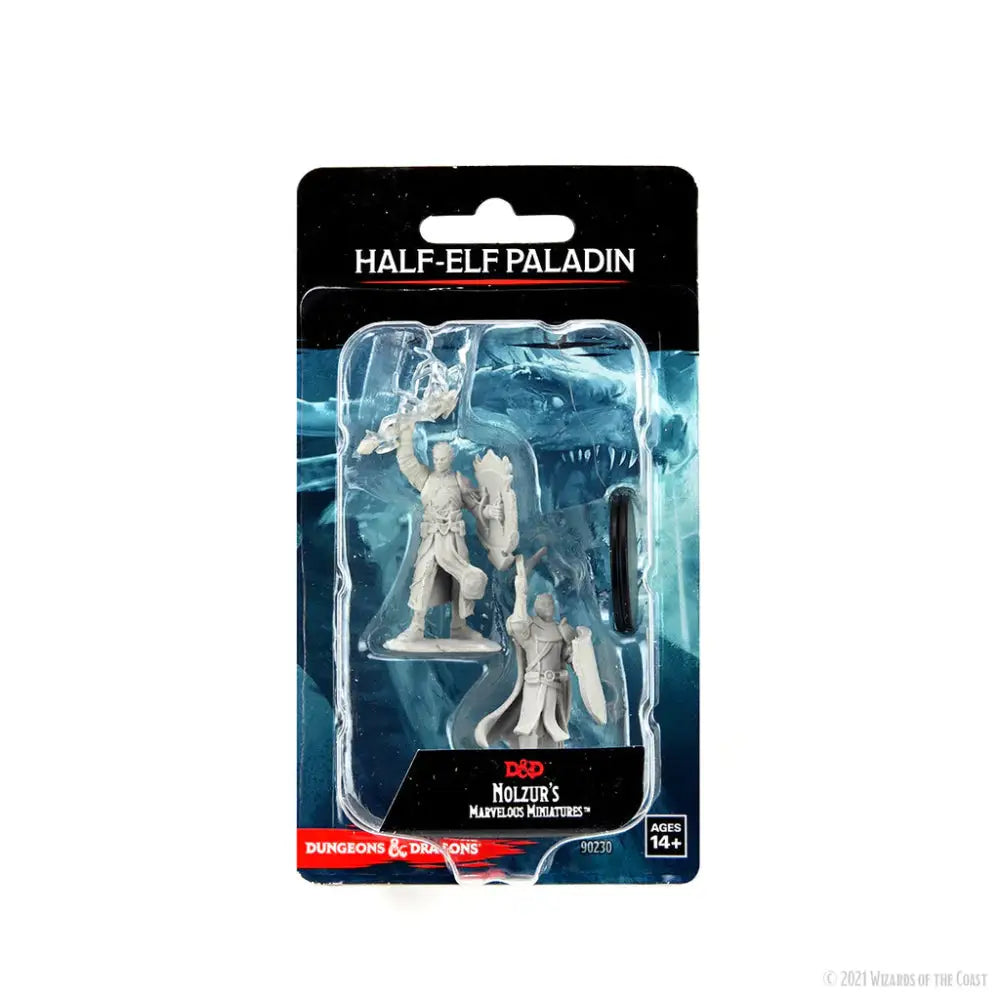 WizKids Unpainted Half-Elf Male Paladin (2) - Roleplaying Games