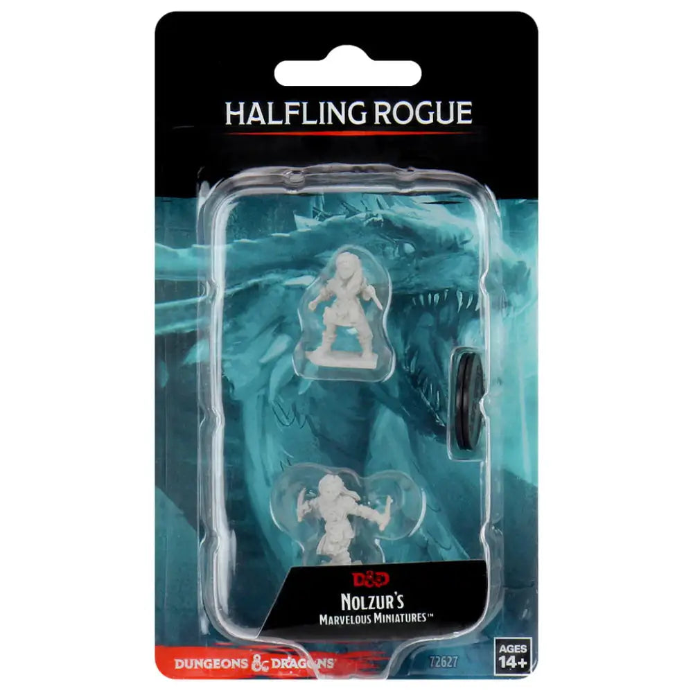 WizKids Unpainted Halfling Female Rogue (2) - Roleplaying Games